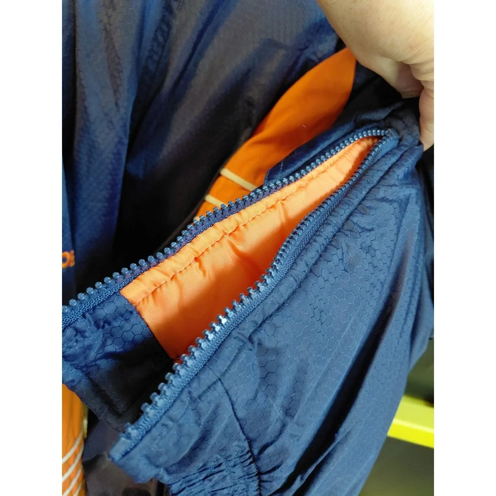 Starter Denver‎ Broncos Pullover Anorak Jacket Kids Size M Orange Navy Blue